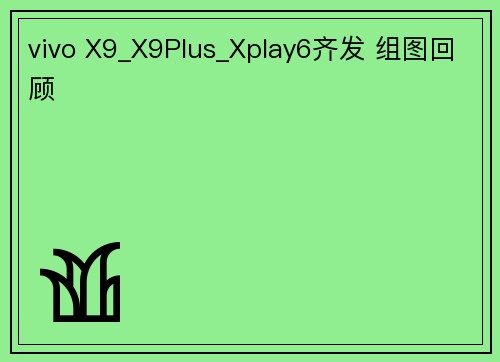 vivo X9_X9Plus_Xplay6齐发 组图回顾