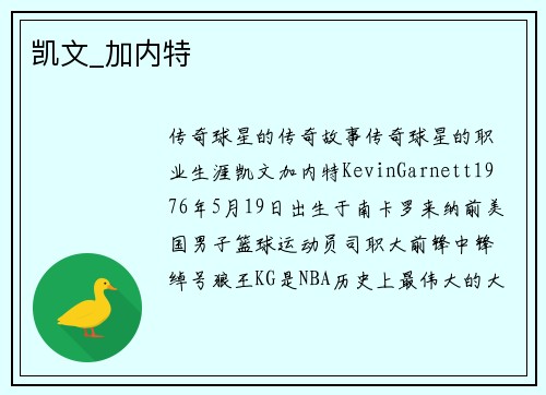 凯文_加内特